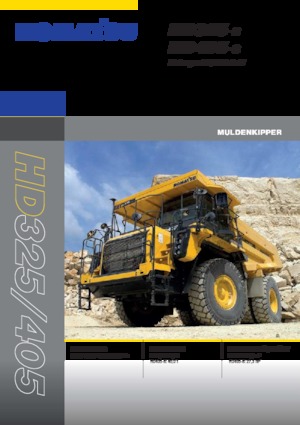 Rigid Dump Trucks Komatsu HD325-8E0