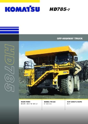 Rigid Dump Trucks Komatsu HD785