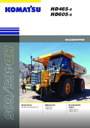 Rigid Dump Trucks Komatsu HD605-8E0