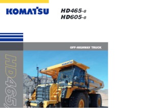 Rigid Dump Trucks Komatsu HD605-8E0