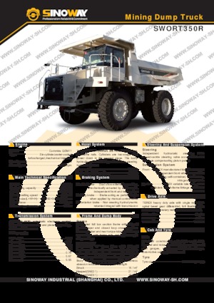 Rigid Dump Trucks Sinoway SWORT350R