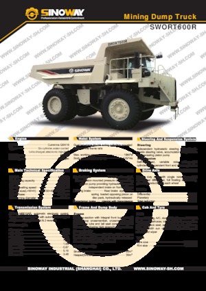 Rigid Dump Trucks Sinoway SWORT600R