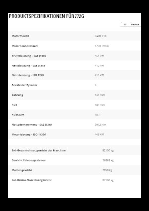 Sabit damperli kamyon Caterpillar 772G