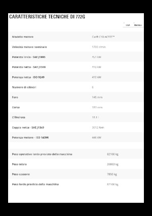 Sabit damperli kamyon Caterpillar 772G