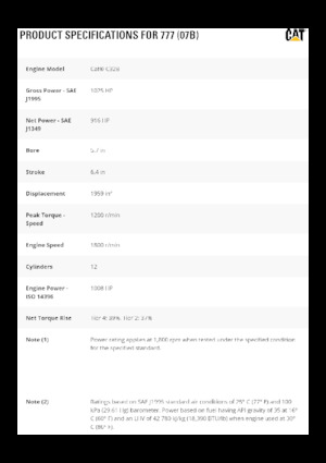 Rigid Dump Trucks Caterpillar 777 (07B)