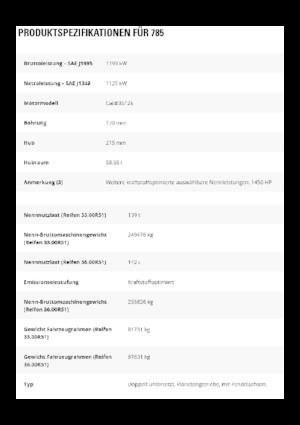 Rigid Dump Trucks Caterpillar 785