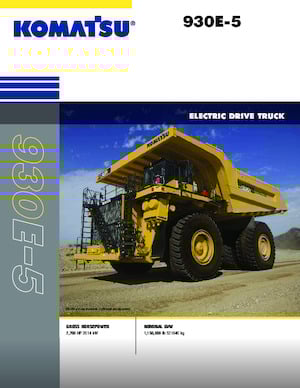 Rigid Dump Trucks Komatsu 930E