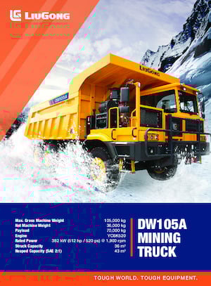 Sabit damperli kamyon Liugong DW105A