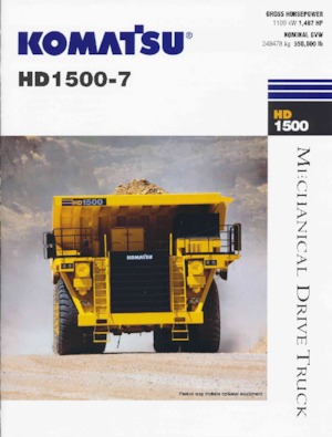 Rigid Dump Trucks Komatsu HD1500-7