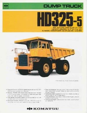 Rigid Dump Trucks Komatsu HD325-5