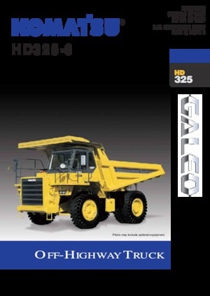 Sabit damperli kamyon Komatsu HD325-6