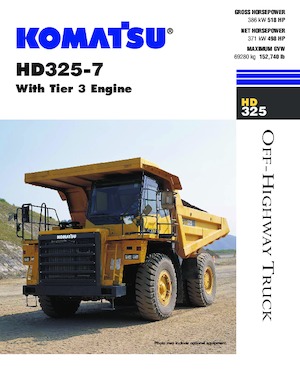 Rigid Dump Trucks Komatsu HD325-7