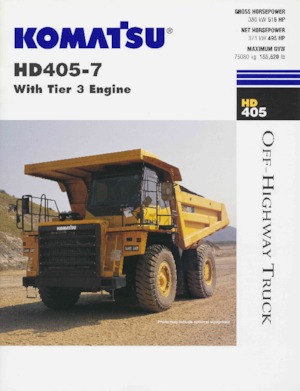 Rigid Dump Trucks Komatsu HD325-7