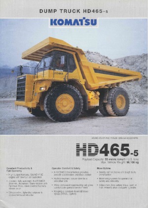 Sabit damperli kamyon Komatsu HD465-5