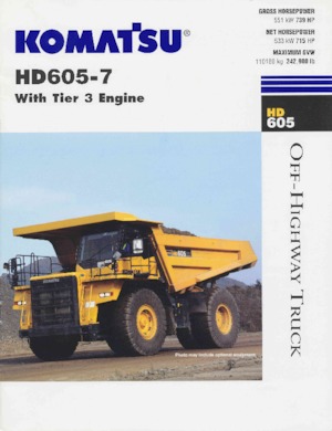 Rigid Dump Trucks Komatsu HD605-7