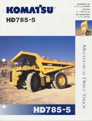 Rigid Dump Trucks Komatsu HD785-5