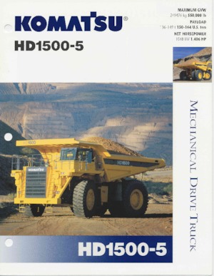 Rigid Dump Trucks Komatsu HD1500-5