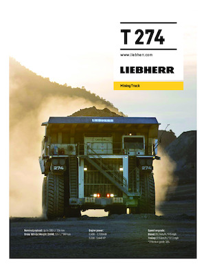 Sabit damperli kamyon Liebherr T 274