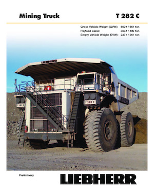 Rigid Dump Trucks Liebherr T282C