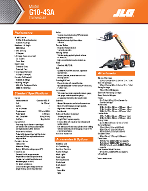 Telehandlers JLG G 10-43 A
