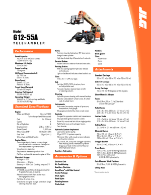 Teleskopik yükleyiciler JLG G 12-55 A