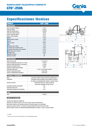 Telehandlers Genie GTH-2506