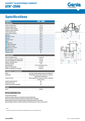 Telehandlers Genie GTH-2506