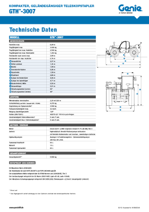 Telehandlers Genie GTH-3007