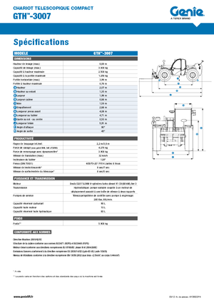 Telehandlers Genie GTH-3007