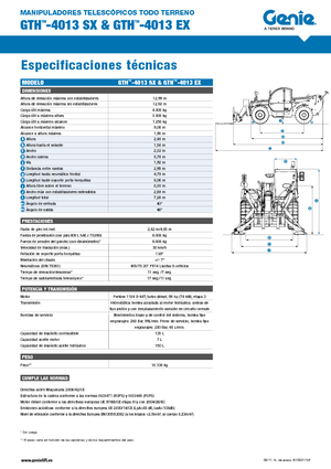 Telehandlers Genie GTH-4013 EX