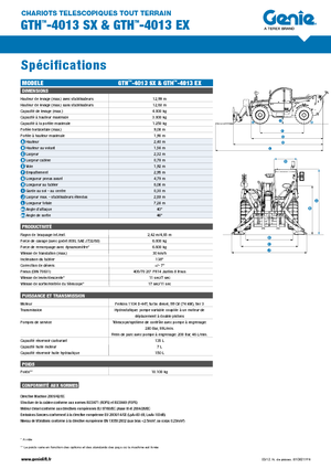 Telehandlers Genie GTH-4013 EX