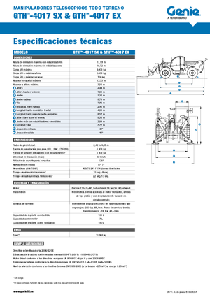 Teleskopik yükleyiciler Genie GTH-4017 EX