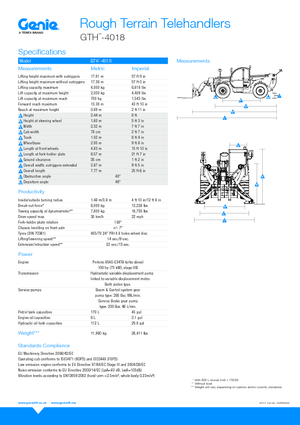Telehandlers Genie GTH4018
