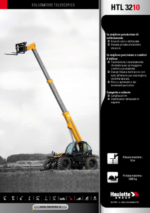 Teleskopik yükleyiciler Haulotte HTL3210