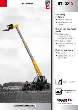 Teleskopik yükleyiciler Haulotte HTL3210