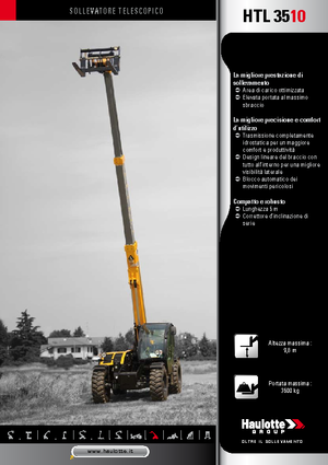 Teleskopik yükleyiciler Haulotte HTL3510