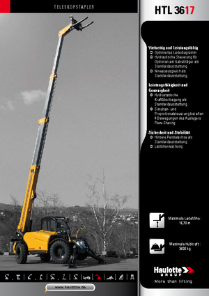 Teleskopik yükleyiciler Haulotte HTL3617