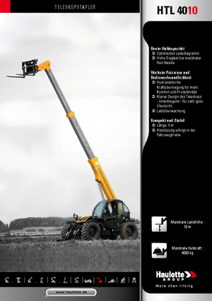 Telehandlers Haulotte HTL4010