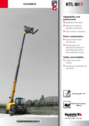 Telehandlers Haulotte HTL4017