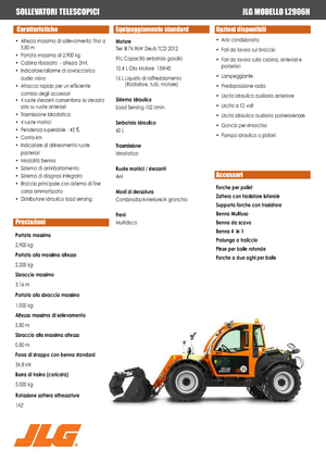 Teleskopik yükleyiciler JLG L 2906 H