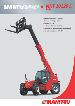 Teleskopik yükleyiciler Manitou MHT 10120 L Turbo