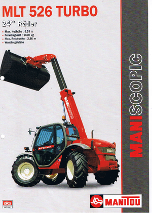 Teleskopik yükleyiciler Manitou MLT 526 T 24