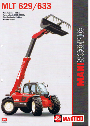 Telehandlers Manitou MLT 629