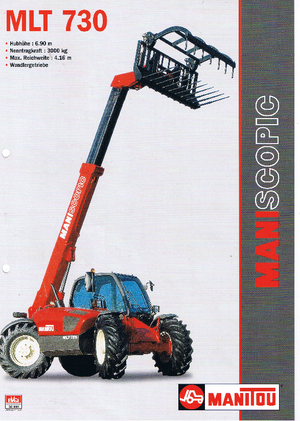 Telehandlers Manitou MLT 730 T