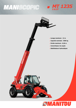 Telehandlers Manitou MT 1235 S