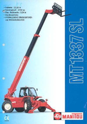 Telehandlers Manitou MT 1337 SL