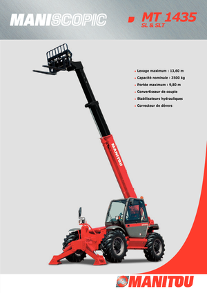 Telehandlers Manitou MT 1435 SL