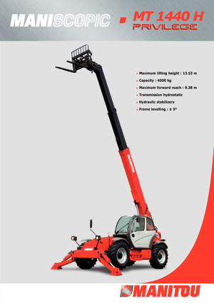 Telehandlers Manitou MT 1440 HA