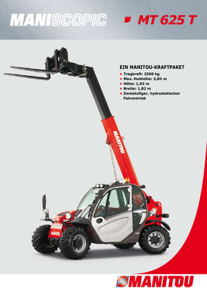 Telehandlers Manitou MT 625 T