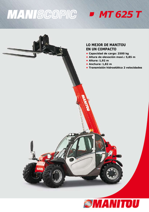 Telehandlers Manitou MT 625 T